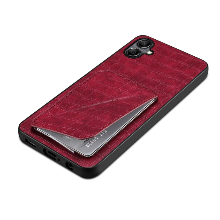 For Samsung Galaxy S23 FE 5G Denior Imitation Crocodile Leather Back Phone Case with Holder(Rose Red) - free shipping - PMC TechLife - Order now!