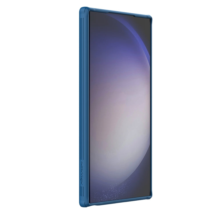 For Samsung Galaxy S24 Ultra 5G NILLKIN Black Mirror Prop CD Texture Mirror Phone Case(Blue) - Galaxy S24 Ultra 5G Cases by NILLKIN | Online Shopping South Africa | PMC TechLife | Buy Now Pay Later Mobicred