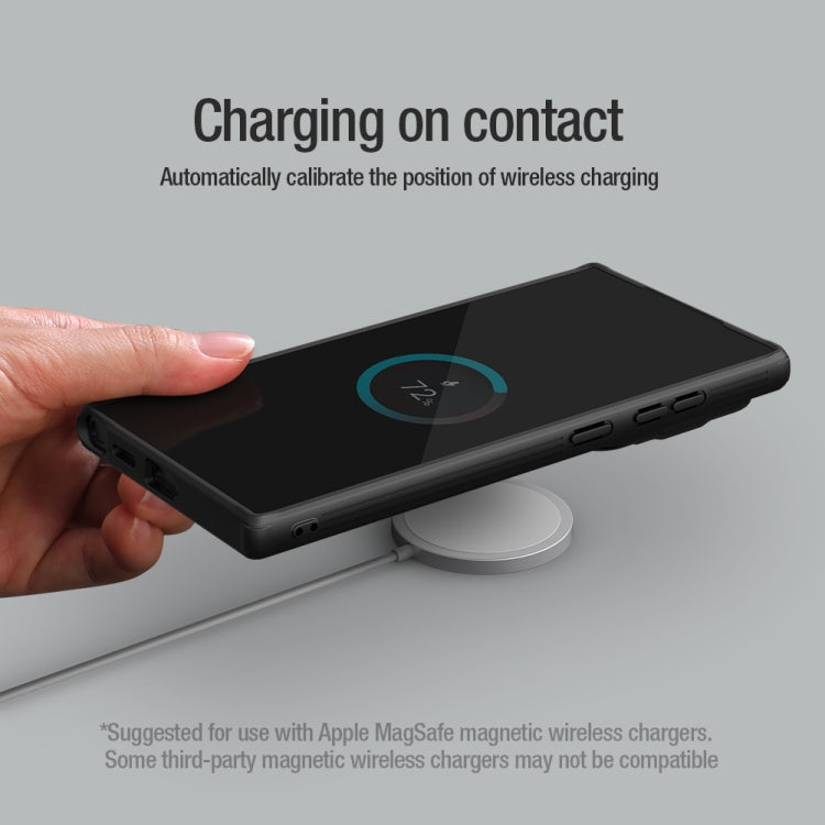 For Samsung Galaxy S24 Ultra 5G NILLKIN Black Mirror Prop CD Texture Mirror MagSafe Magnetic Phone Case(Black) - Galaxy S24 Ultra 5G Cases by NILLKIN | Online Shopping South Africa | PMC TechLife | Buy Now Pay Later Mobicred