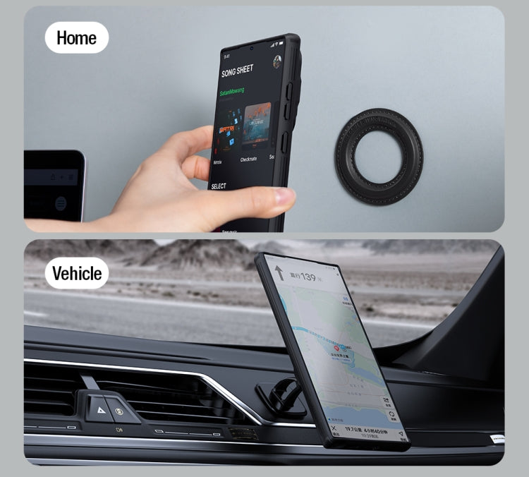 For Samsung Galaxy S24 Ultra 5G NILLKIN Black Mirror Prop CD Texture Mirror MagSafe Magnetic Phone Case(Blue) - Galaxy S24 Ultra 5G Cases by NILLKIN | Online Shopping South Africa | PMC TechLife | Buy Now Pay Later Mobicred