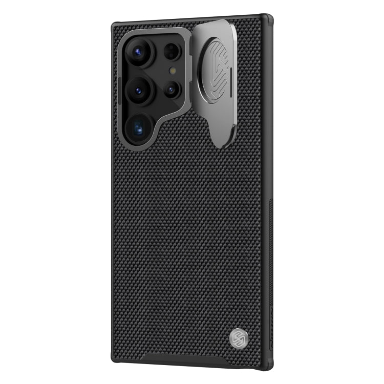 For Samsung Galaxy S24 Ultra 5G NILLKIN Textured Prop Camera Cover Holder Design Nylon Phone Case(Black) - free shipping - PMC TechLife - Order now!