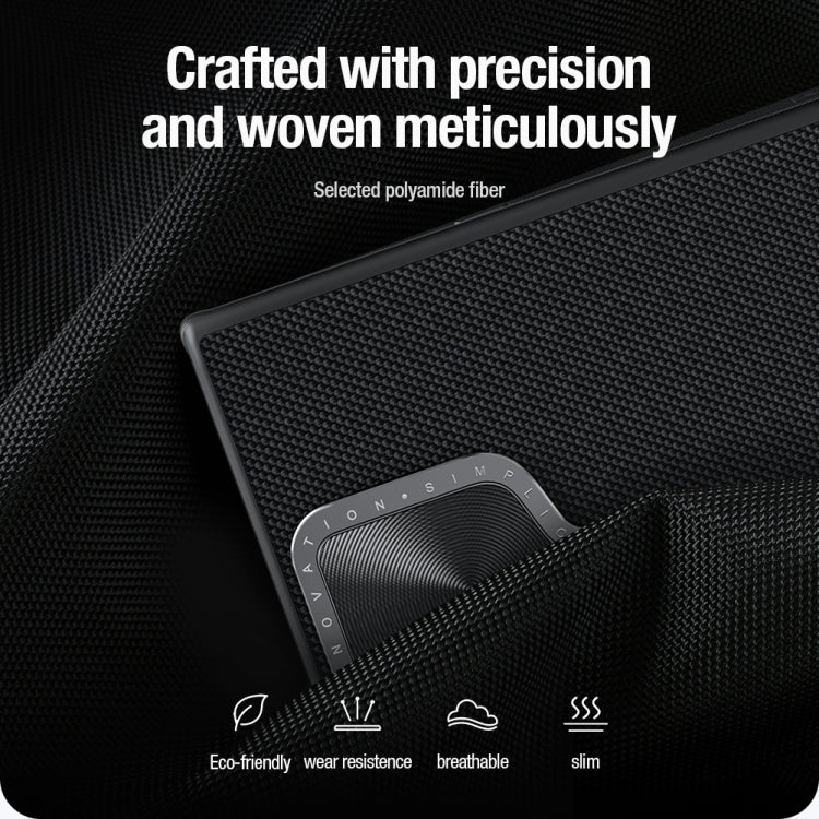 For Samsung Galaxy S24 Ultra 5G NILLKIN Textured Prop Camera Cover Holder Design Nylon Phone Case(Black) - free shipping - PMC TechLife - Order now!