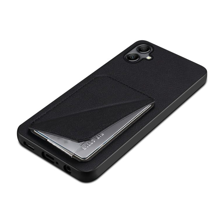 For Samsung Galaxy A24 Denior Imitation Calf Leather Back Phone Case with Holder(Black) - free shipping - PMC TechLife - Order now!