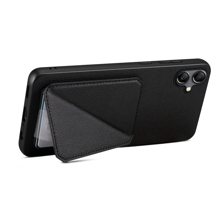 For Samsung Galaxy S24+ 5G Denior Imitation Calf Leather Back Phone Case with Holder(Black) - free shipping - PMC TechLife - Order now!