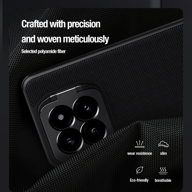 For Xiaomi 14 Pro NILLKIN Textured Prop Lens Protection Holder Nylon Precise Hole Phone Case(Black) - free shipping - PMC TechLife - Order now!