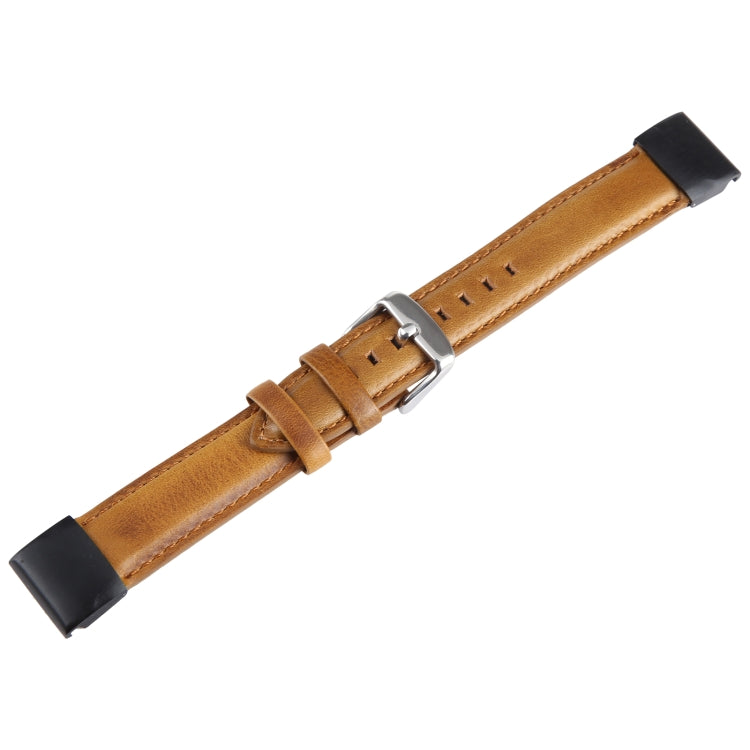 Compatible with Garmin Fenix 7 22mm Plain Weave Genuine Leather Watch Band(Brown) - free shipping - PMC TechLife - Order now!