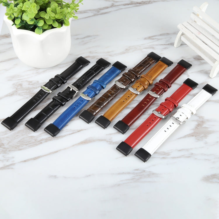Compatible with Garmin Fenix 7X 26mm Bamboo Joint Texture Genuine Leather Watch Band(Wine Red) - free shipping - PMC TechLife - Order now!