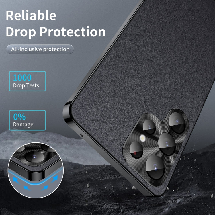 For Samsung Galaxy S23 Ultra 5G MagSafe Magnetic Plain Metal Phone Case(Black) - Galaxy S23 Ultra 5G Cases by PMC TechLife | Online Shopping South Africa | PMC TechLife