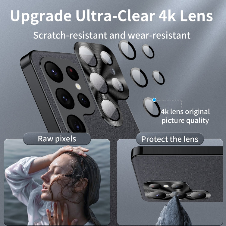 For Samsung Galaxy S23 Ultra 5G MagSafe Magnetic Plain Metal Phone Case(Black) - Galaxy S23 Ultra 5G Cases by PMC TechLife | Online Shopping South Africa | PMC TechLife