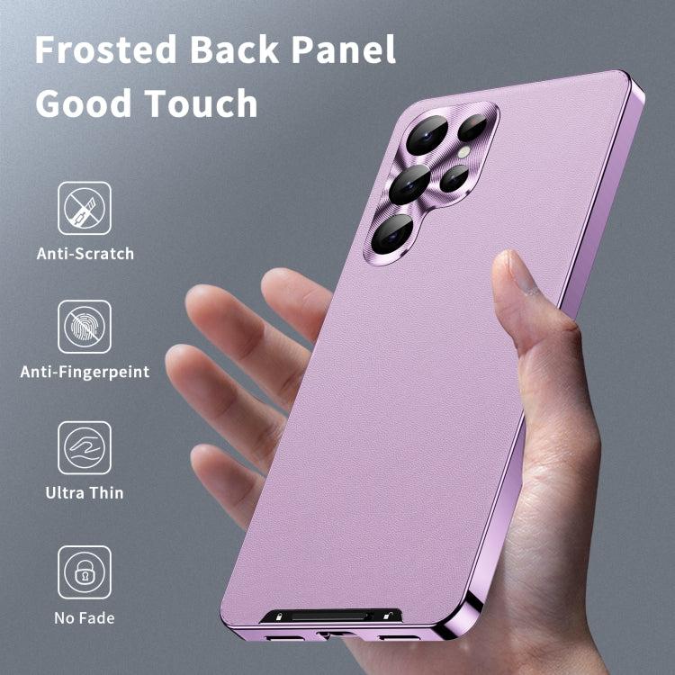 For Samsung Galaxy S24 Ultra 5G MagSafe Magnetic Plain Metal Phone Case(Purple) - Galaxy S24 Ultra 5G Cases by PMC TechLife | Online Shopping South Africa | PMC TechLife