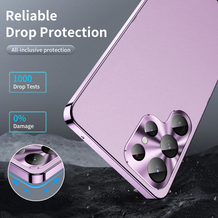 For Samsung Galaxy S24 Ultra 5G MagSafe Magnetic Plain Metal Phone Case(Purple) - Galaxy S24 Ultra 5G Cases by PMC TechLife | Online Shopping South Africa | PMC TechLife