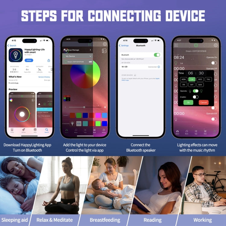 N69-1 Smart Bluetooth Speaker with Wireless Charger & Alarm Clock & Ambient Light, Support APP(Black) - Desktop Speaker by PMC TechLife | Online Shopping South Africa | PMC TechLife | Buy Now Pay Later Mobicred