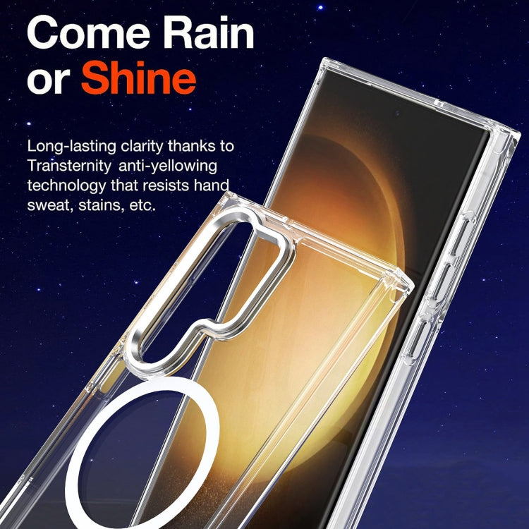 For Samsung Galaxy S24 Ulltra 5G MagSafe Magnetic Clear Phone Case(White) - free shipping - PMC TechLife - Order now!