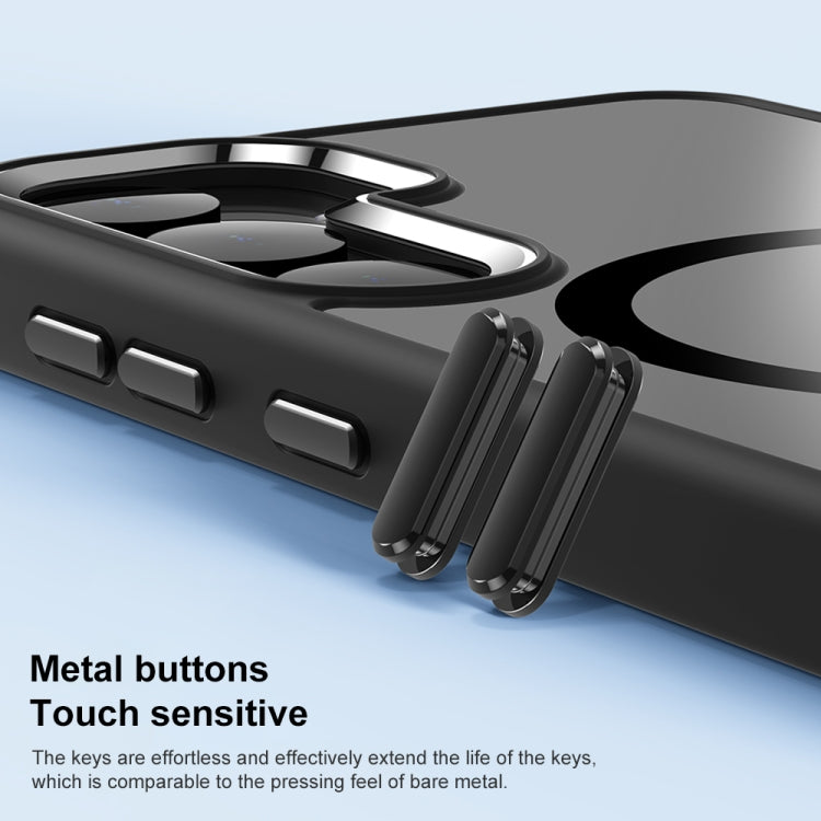 For Samsung Galaxy S24 Ultra 5G MagSafe Anti-fingerprint Highly Transparent PC Phone Case(Black) - Galaxy S24 Ultra 5G Cases by PMC TechLife | Online Shopping South Africa | PMC TechLife