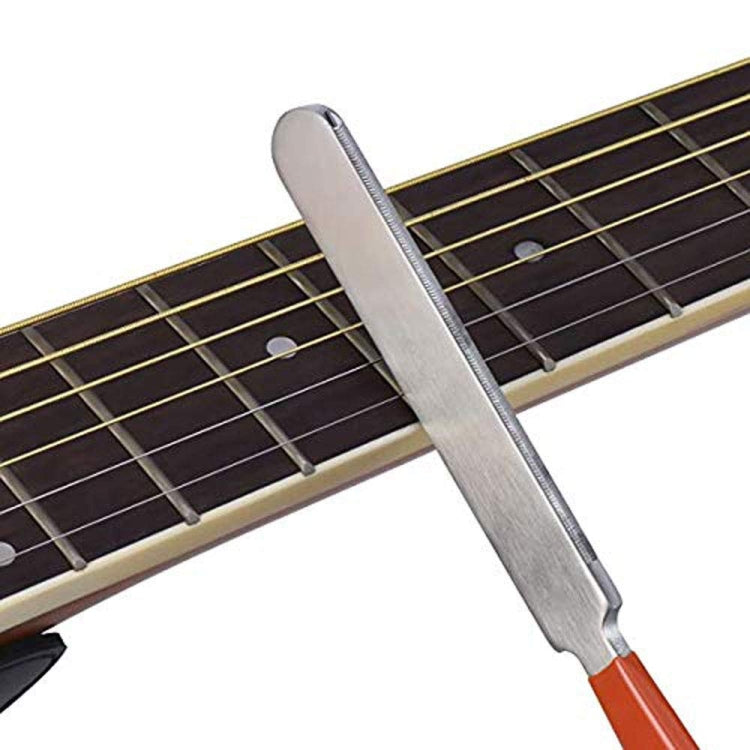 Guitar Neck Measuring Ruler Guitar Sharpening File Guitar Neck Notch Ruler Fret Polishing Pad - free shipping - PMC TechLife - Order now!