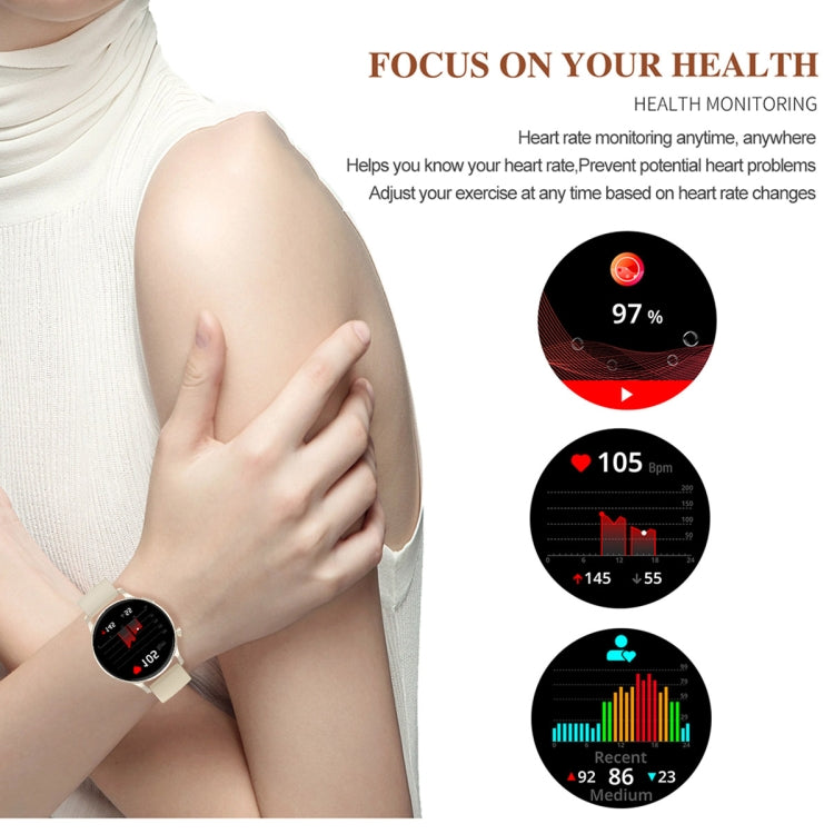 Watch3 Pro 1.3 inch AMOLED Screen Wireless Charging Smart Watch, Supports BT Call / NFC(Champagne) - free shipping - PMC TechLife - Order now!