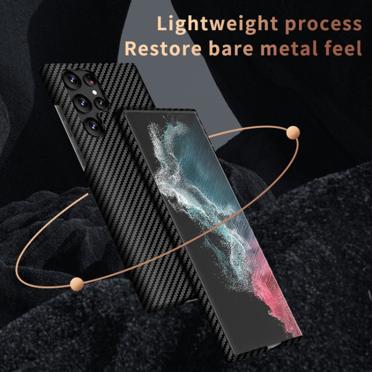 For Samsung Galaxy S24+ 5G Carbon Fiber Texture MagSafe Magnetic Phone Case(Black Red) - Galaxy S24+ 5G Cases by PMC TechLife | Online Shopping South Africa | PMC TechLife