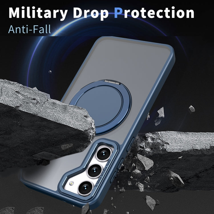 For Samsung Galaxy S23+ 5G 360-degree Rotating MagSafe Magnetic Holder Phone Case(Navy Blue) - free shipping - PMC TechLife - Order now!