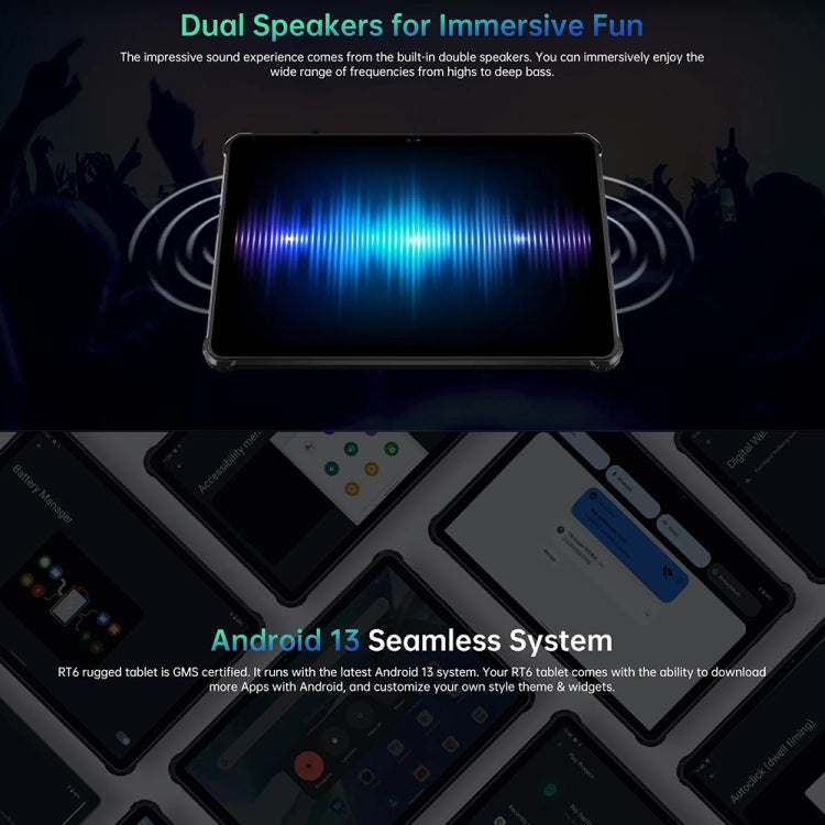 OUKITEL RT6 4G Network IP68/IP69K Rugged Tablet, 8GB+256GB, 10.1 inch Android 13 MediaTek MT8788 Octa Core Support Dual SIM, EU Plug(Orange) - free shipping - PMC TechLife - Order now!