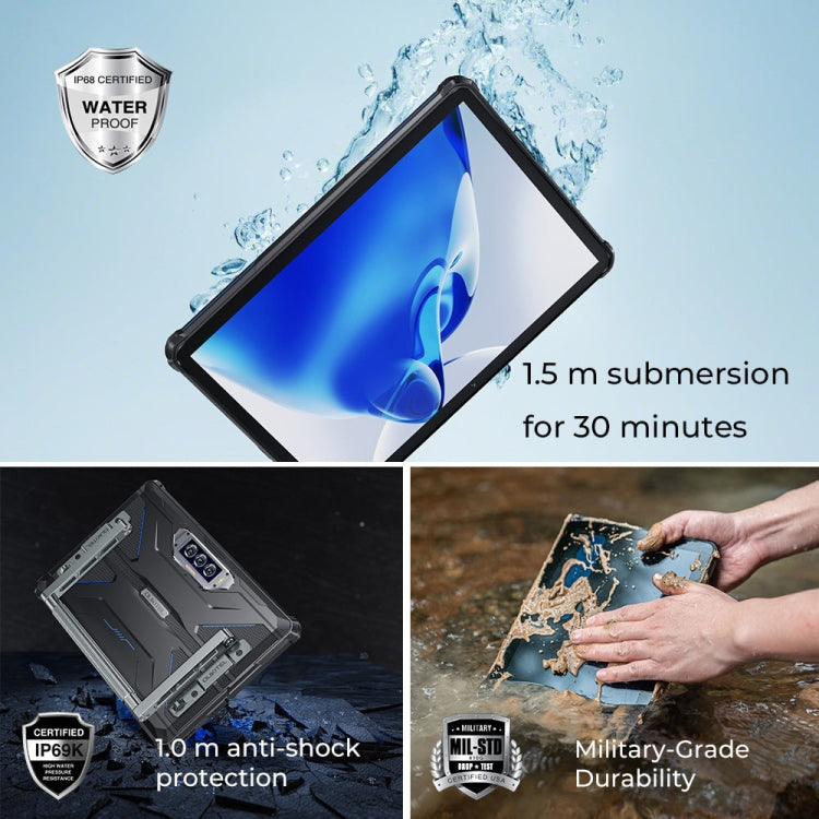 OUKITEL RT7 TITAN 4G Network IP68/IP69K Rugged Tablet, 8GB+256GB, 10.1 inch Android 13 MediaTek MT8788 Octa Core Support Dual SIM, EU Plug(Blue) - free shipping - PMC TechLife - Order now!