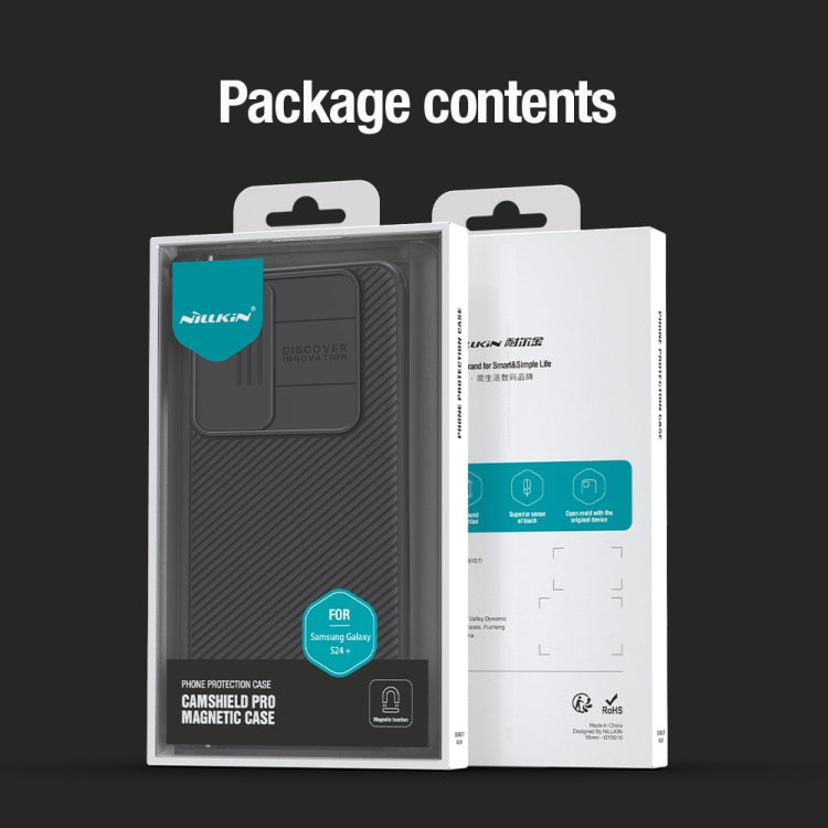 For Samsung Galaxy S24+ 5G NILLKIN CamShield Pro Magnetic Magsafe Phone Case(Green) - Galaxy S24+ 5G Cases by NILLKIN | Online Shopping South Africa | PMC TechLife | Buy Now Pay Later Mobicred