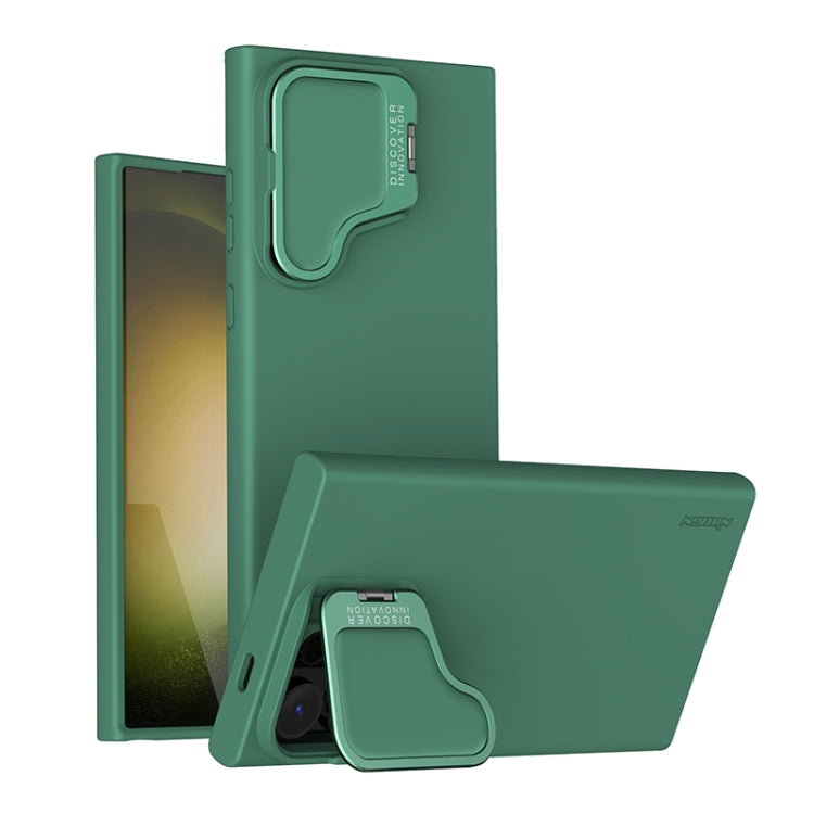 For Samsung Galaxy S24 Ultra 5G NILLKIN CamShield Prop Liquid Silicone Phone Case(Green) - free shipping - PMC TechLife - Order now!