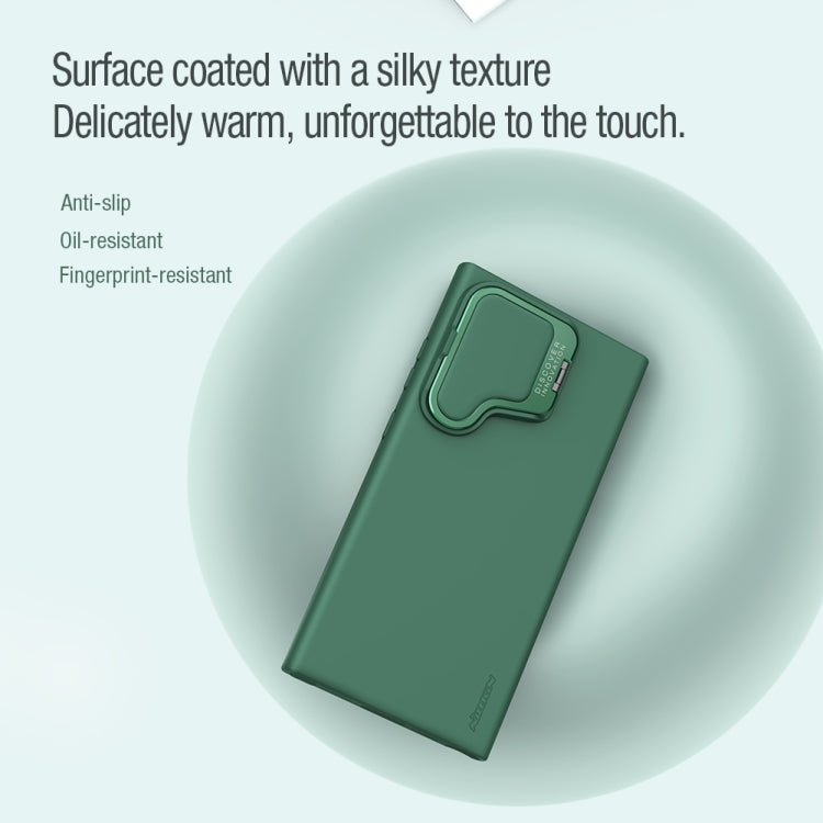 For Samsung Galaxy S24 Ultra 5G NILLKIN CamShield Prop Liquid Silicone Phone Case(Green) - free shipping - PMC TechLife - Order now!