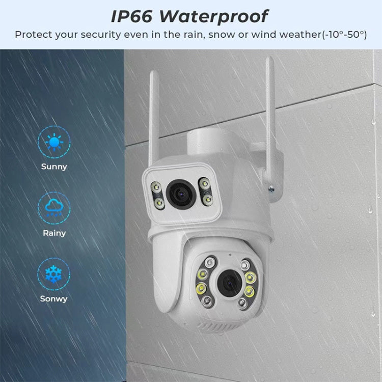 QX95 6MP WiFi Dual Camera Supports Two-way Voice Intercom & AI Recognition(UK Plug) - free shipping - PMC TechLife - Order now!