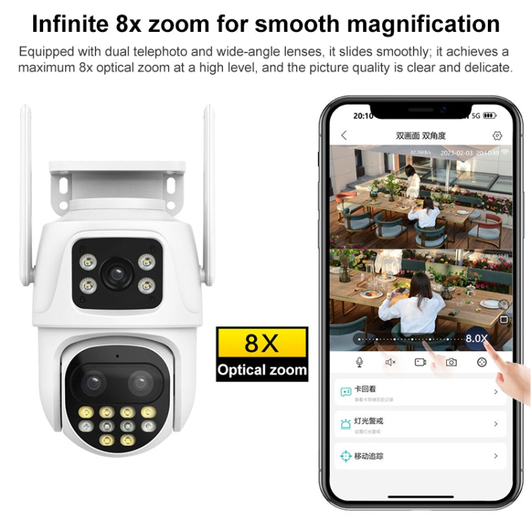 QX104 3MP WiFi Triple Camera Supports Human Face Recognition & AI Alarm(AU Plug) - free shipping - PMC TechLife - Order now!
