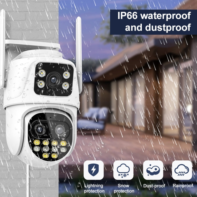 QX104 3MP WiFi Triple Camera Supports Human Face Recognition & AI Alarm(AU Plug) - free shipping - PMC TechLife - Order now!
