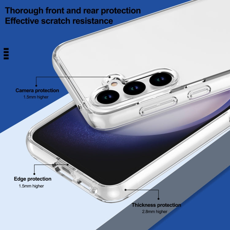 For Samsung Galaxy S23 FE 5G Terminator Style Glitter Powder Shockproof Phone Case(Transparent) - Galaxy S23 FE 5G Cases by PMC TechLife | Online Shopping South Africa | PMC TechLife