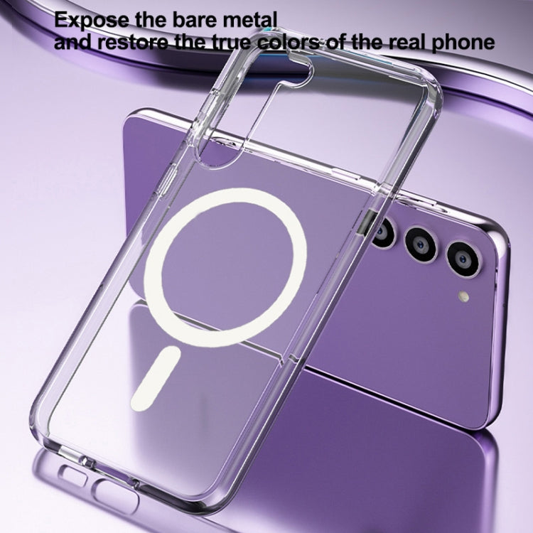 For Samsung Galaxy S23+ 5G Terminator Style Glitter Powder MagSafe Magnetic Phone Case(Transparent) - Galaxy S23+ 5G Cases by PMC TechLife | Online Shopping South Africa | PMC TechLife