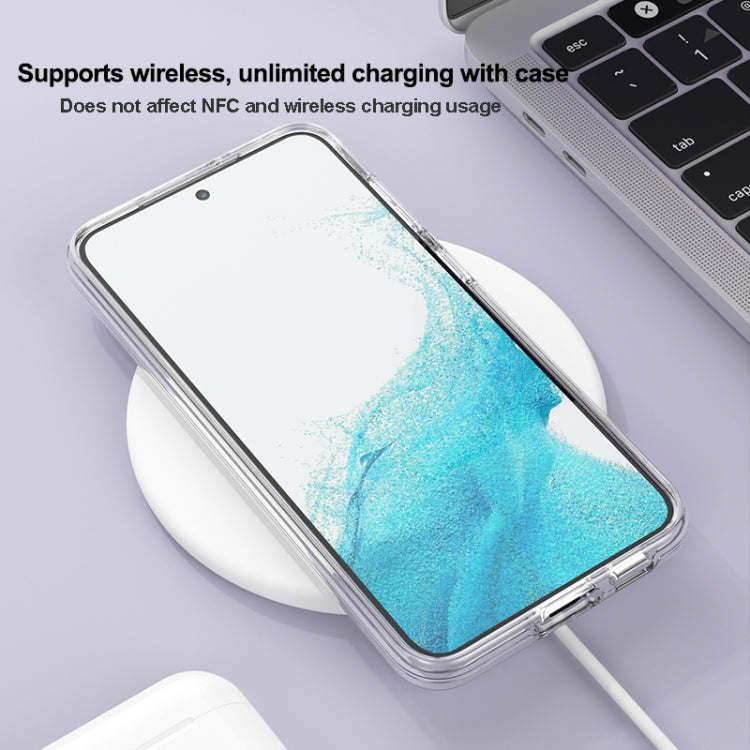 For Samsung Galaxy S23 5G Terminator Style Glitter Powder MagSafe Magnetic Phone Case(Transparent) - Galaxy S23 5G Cases by PMC TechLife | Online Shopping South Africa | PMC TechLife