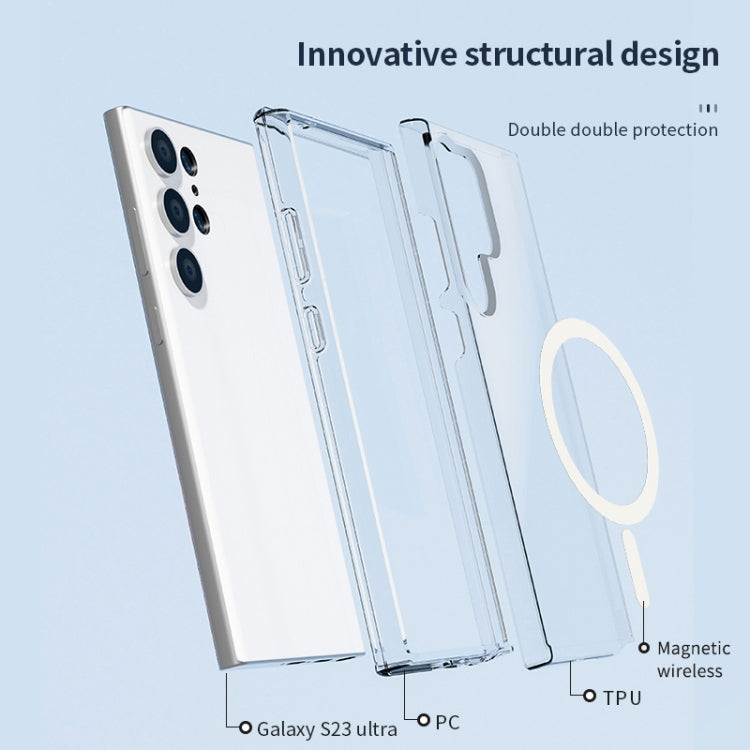 For Samsung Galaxy S24 5G Terminator Style Glitter Powder MagSafe Magnetic Phone Case(Gold) - Galaxy S24 5G Cases by PMC TechLife | Online Shopping South Africa | PMC TechLife