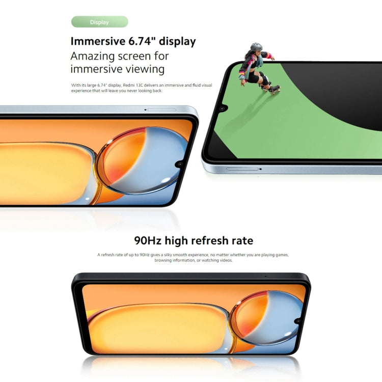 Xiaomi Redmi 13C 5G, 6GB+128GB,  6.74 inch MIUI 14 MediaTek Dimensity 6100+ Octa Core 2.2GHz, NFC, Network: 5G, Not Support Google Play(Starlight Black) - free shipping - PMC TechLife - Order now!