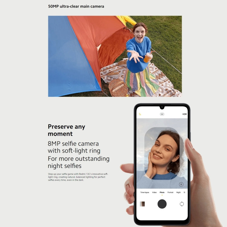 Xiaomi Redmi 13C 5G, 6GB+128GB,  6.74 inch MIUI 14 MediaTek Dimensity 6100+ Octa Core 2.2GHz, NFC, Network: 5G, Not Support Google Play(Startrail Silver) - free shipping - PMC TechLife - Order now!
