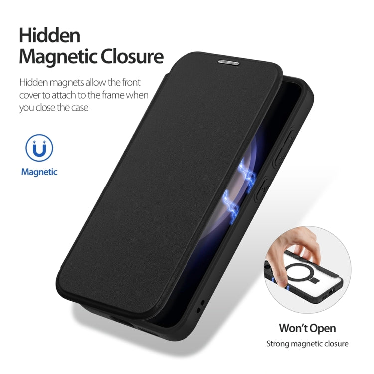 For Samsung Galaxy S24+ 5G DUX DUCIS Skin X Pro Series Magsafe Ring Holder Leather Phone Case(Black) - Galaxy S24+ 5G Cases by DUX DUCIS | Online Shopping South Africa | PMC TechLife | Buy Now Pay Later Mobicred