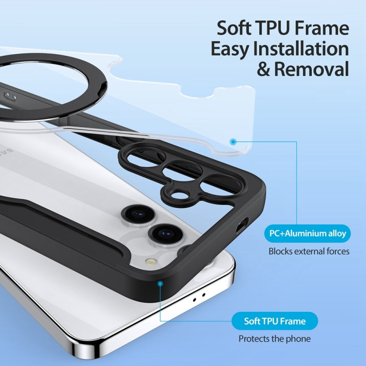 For Samsung Galaxy S24+ 5G DUX DUCIS Skin X Pro Series Magsafe Ring Holder Leather Phone Case(Black) - Galaxy S24+ 5G Cases by DUX DUCIS | Online Shopping South Africa | PMC TechLife | Buy Now Pay Later Mobicred