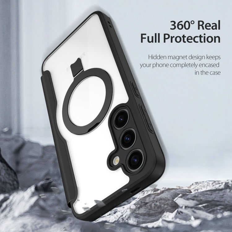 For Samsung Galaxy S24+ 5G DUX DUCIS Skin X Pro Series Magsafe Ring Holder Leather Phone Case(Black) - Galaxy S24+ 5G Cases by DUX DUCIS | Online Shopping South Africa | PMC TechLife | Buy Now Pay Later Mobicred