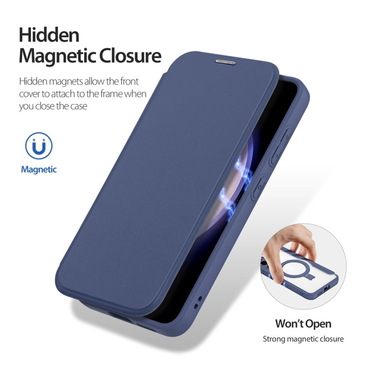For Samsung Galaxy S24+ 5G DUX DUCIS Skin X Pro Series Magsafe Ring Holder Leather Phone Case(Blue) - Galaxy S24+ 5G Cases by DUX DUCIS | Online Shopping South Africa | PMC TechLife | Buy Now Pay Later Mobicred