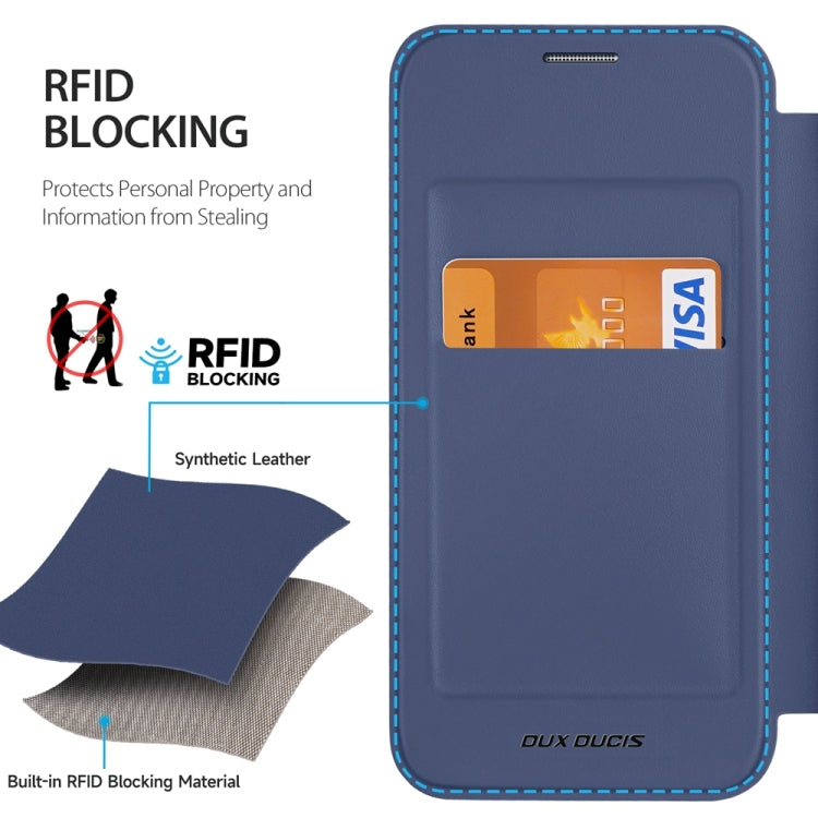 For Samsung Galaxy S24+ 5G DUX DUCIS Skin X Pro Series Magsafe Ring Holder Leather Phone Case(Blue) - Galaxy S24+ 5G Cases by DUX DUCIS | Online Shopping South Africa | PMC TechLife | Buy Now Pay Later Mobicred