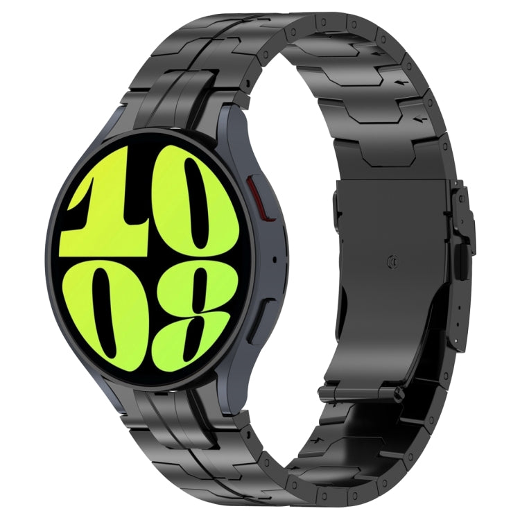 For Samsung Galaxy Watch 6 / 6 Classic Button Style Stainless Steel Watch Band(Black) - free shipping - PMC TechLife - Order now!