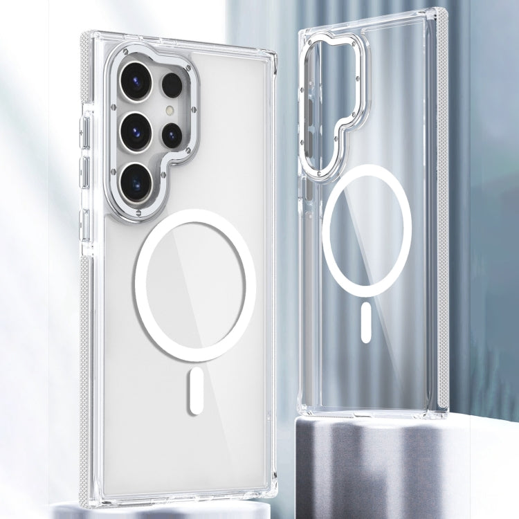 For Samsung Galaxy S24 Ultra 5G Dual-Color Clear Acrylic Hybrid TPU MagSafe Phone Case(Transparent) - Galaxy S24 Ultra 5G Cases by PMC TechLife | Online Shopping South Africa | PMC TechLife