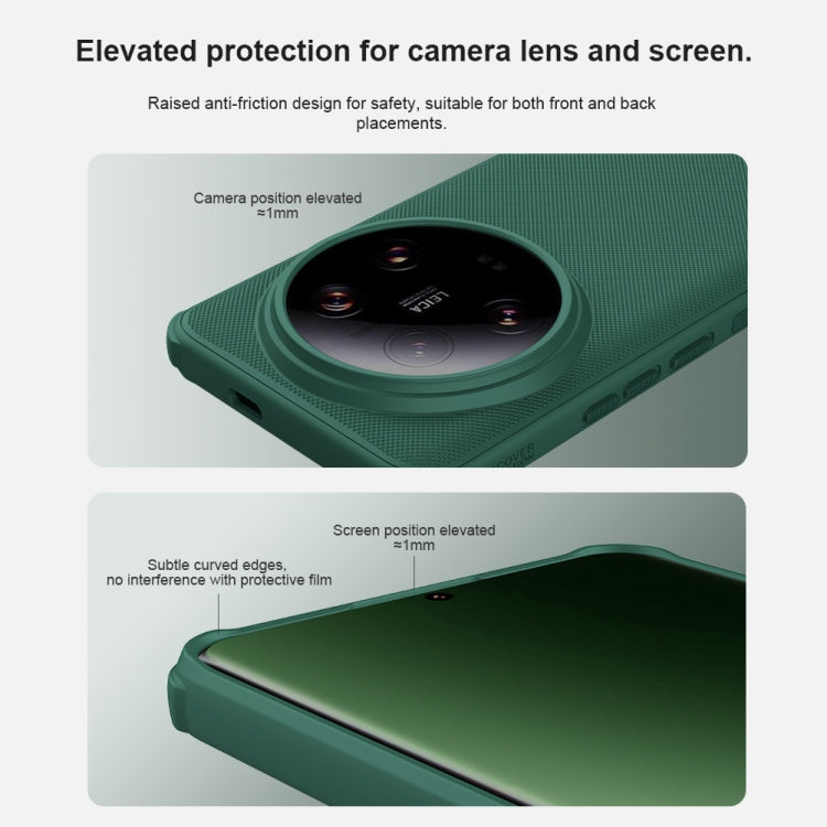 For Xiaomi 14 Ultra NILLKIN Super Frosted Shield Pro MagSafe Magnetic Phone Case(Green) - 14 Ultra Cases by NILLKIN | Online Shopping South Africa | PMC TechLife | Buy Now Pay Later Mobicred