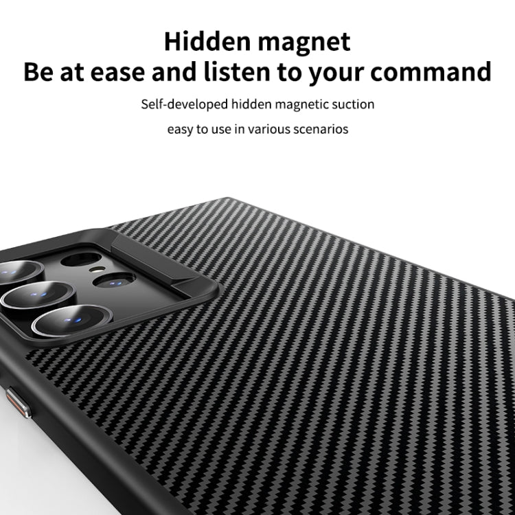 For Samsung Galaxy S23 Ultra 5G MagSafe Kevlar Fiber Shockproof Phone Case(Black) - Galaxy S23 Ultra 5G Cases by PMC TechLife | Online Shopping South Africa | PMC TechLife