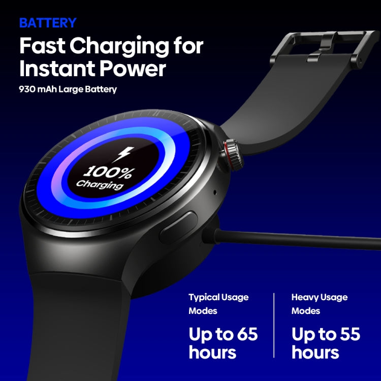 Zeblaze Thor Ultra 1.43 inch AMOLED Screen Android Smart Watch, Silicone Strap(Black) - free shipping - PMC TechLife - Order now!