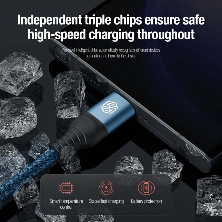 Nillkin Swift Pro 1m 3 in 1 USB to 8 Pin + Type-C + Micro USB Fast Charging Cable(Black) - Multifunction Cable by NILLKIN | Online Shopping South Africa | PMC TechLife