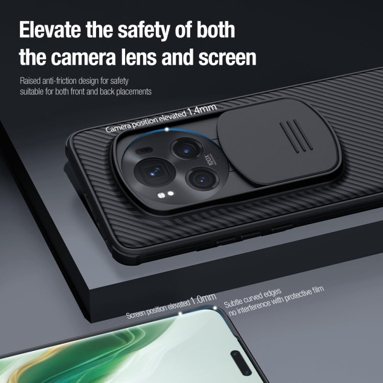 For Honor Magic6 Pro NILLKIN Black Mirror Pro Series Camshield PC Phone Case(Blue) - Honor Cases by NILLKIN | Online Shopping South Africa | PMC TechLife | Buy Now Pay Later Mobicred