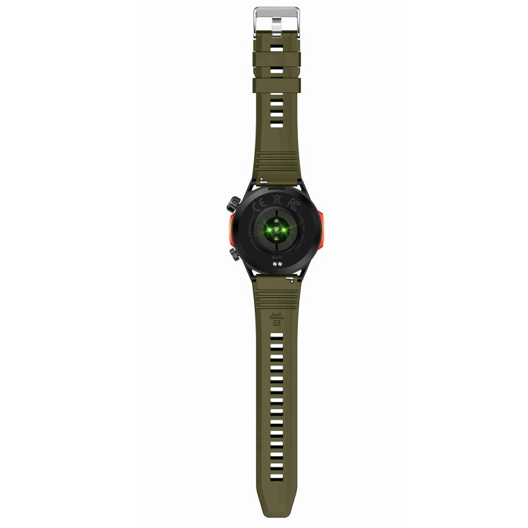 HT22 1.46 inch Smart Sport Watch, Support Bluetooth Call / Sleep / Heart Rate / Blood Pressure Health Monitor(Black Green) - Smart Watches by PMC TechLife | Online Shopping South Africa | PMC TechLife