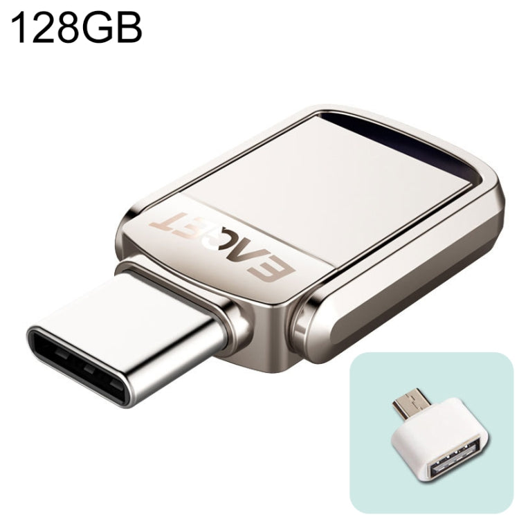 EAGET 128G USB 3.1 + Type-C / USB-C  Interface Metal Twister Flash U Disk, with Micro USB OTG Adapter - free shipping - PMC TechLife - Order now!